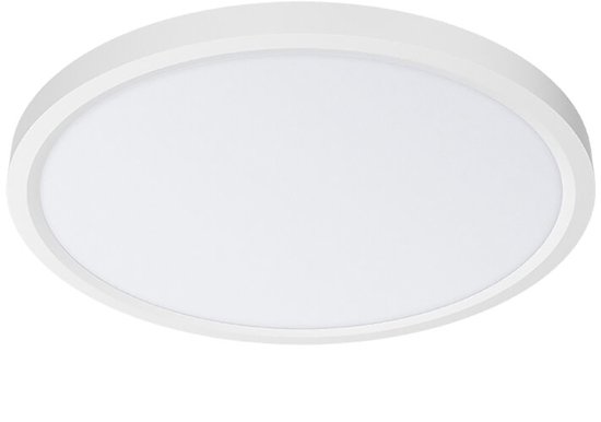 LED Plafondlamp - Badkamerlamp - Aigi Cely - 24W - Natuurlijk Wit 4000K Ip54 Vochtbestendig Opbouw Rond Mat Wit Aluminium LED Plafondlamp - Badkamerlamp - Aigi Cely - 24W - Natuurlijk Wit 4000K Ip54 Vochtbestendig Opbouw Rond Mat Wit Aluminium