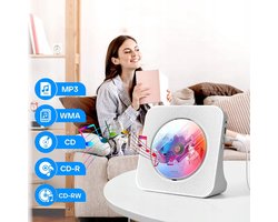 CD-speler - Ingebouwde dubbele HiFi-luidsprekers - Met Bluetooth - FM-radio - AUX-koptelefoonaansluiting - Wit