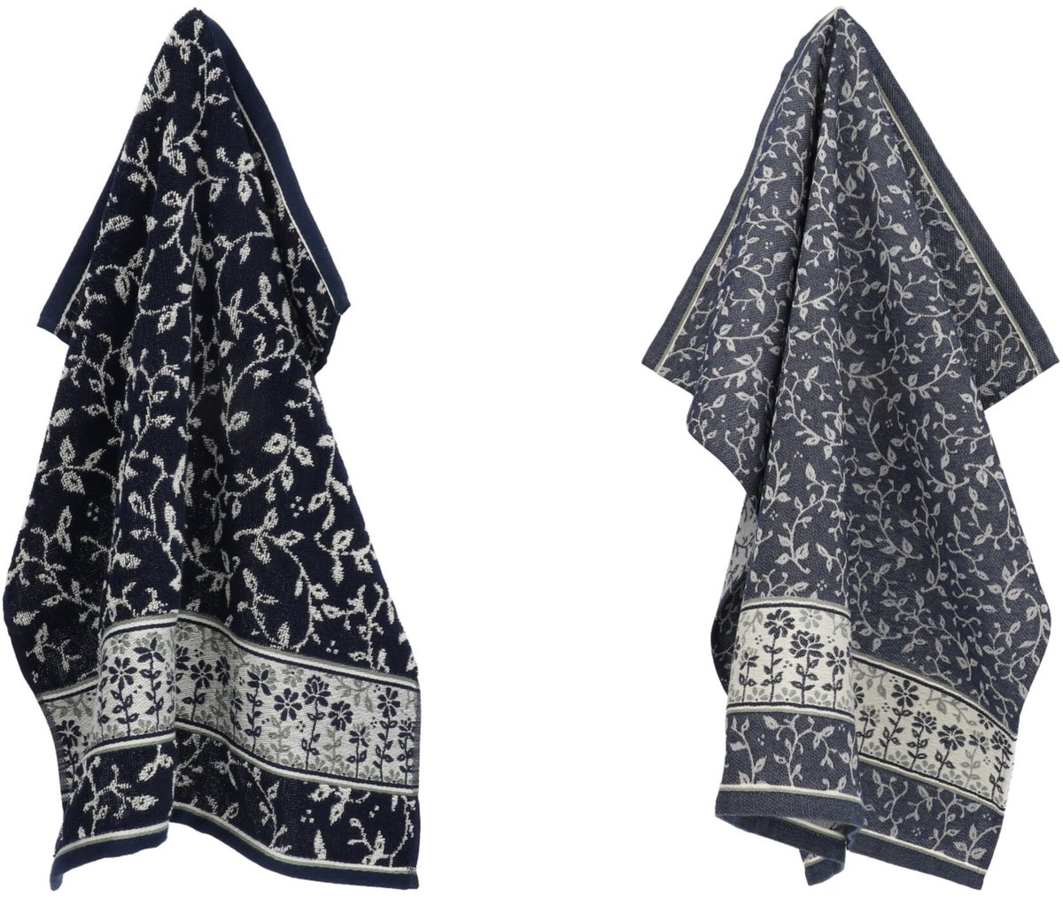 Bol.com Luxe Keukendoek en Theedoek Daydream Donkerblauw GOTS van Bunzlau Castle | 100% Biologisch Katoen | Keukendoek 60x53cm e... aanbieding