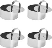 Dessertring 7,5 cm x 4,5 cm (set van 4 stuks) - Alles voor de thuisbakker