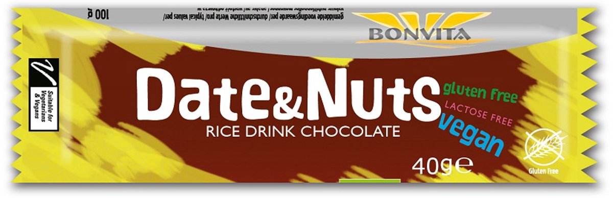 Goedkoopste BonVita Date & Nuts Rice Drink Chocolate 40GR