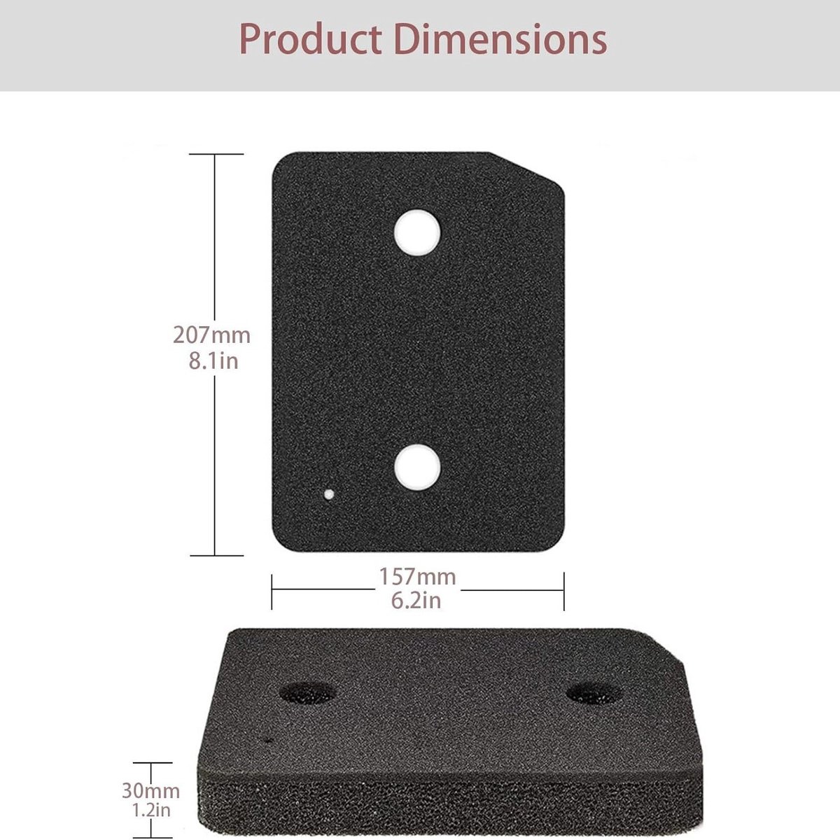 Droger Filter Sponsfilter - Warmtepompdroger - 207 x 157 x 30 mm Droger Pluizenfilter Sponsfilter - voor Wasdrogers - Basisfilter - zwart - 4stuks -geschikt voor Miele T1 Warmtepompdroger