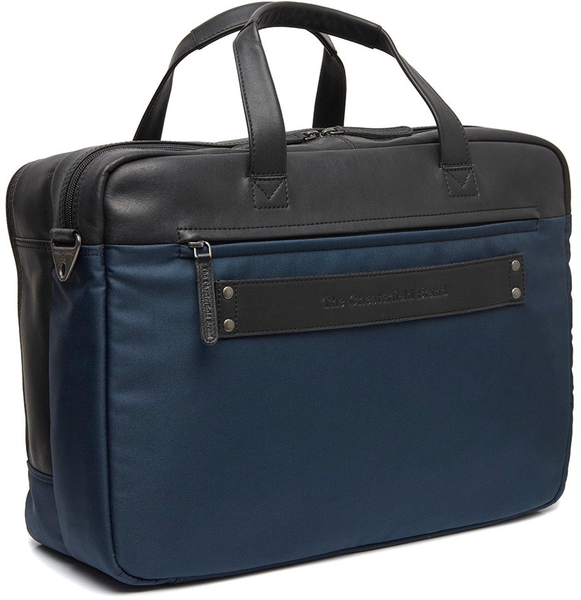 The Chesterfield Brand - Leren Laptoptas Navy Nivano