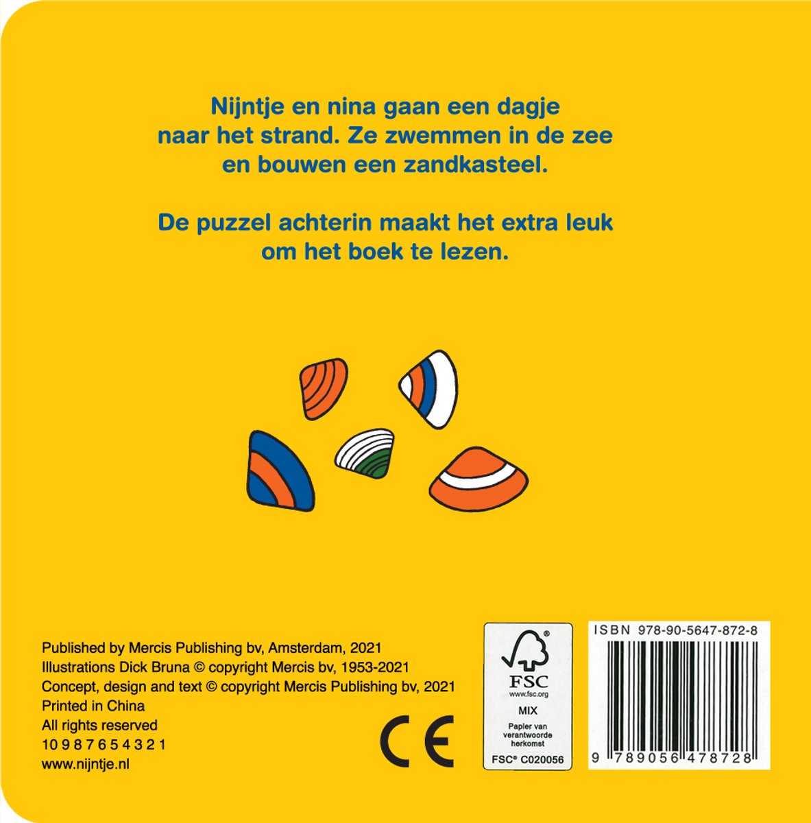 nijntje en nina op het strand - back cover