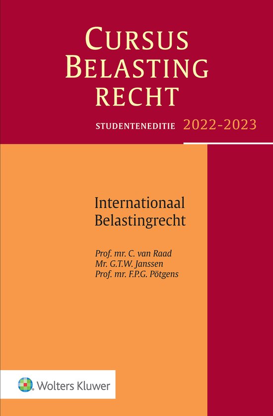 Studenteneditie Cursus Belastingrecht Internationaal Belasti ... - cover