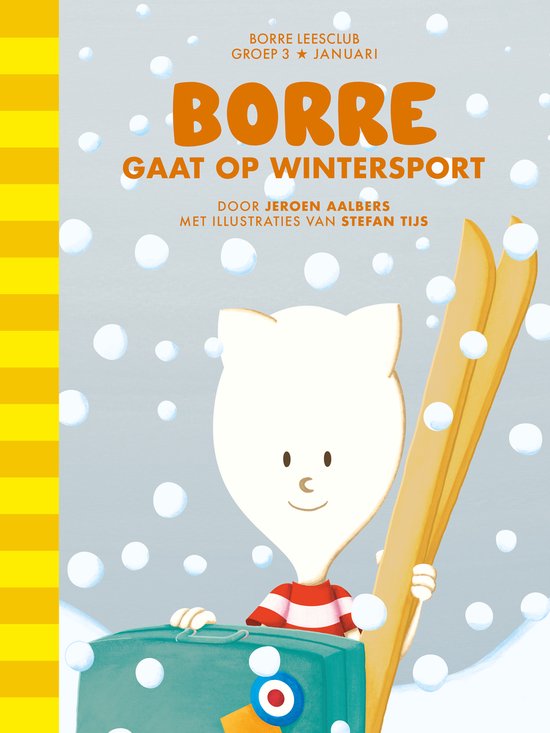 De Gestreepte Boekjes - Borre gaat op wintersport - cover