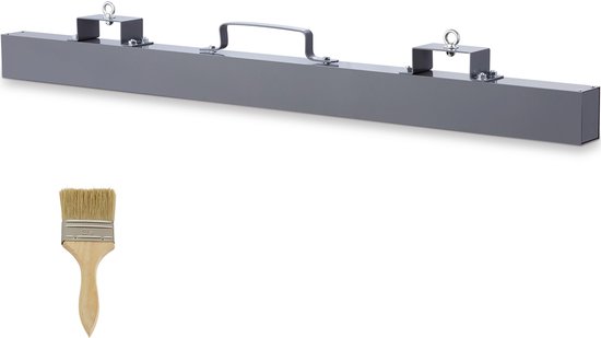 93 Lbs Hangend Magnetisch Veeggereedschap, Magnetische Vorkheftruckveegmachine Van IndustriëLe Kwaliteit, Stalen Materiaal voor Het Verzamelen Van Spijkers, Bouten, Ijzerschaafsel En metalen — afbeelding 2