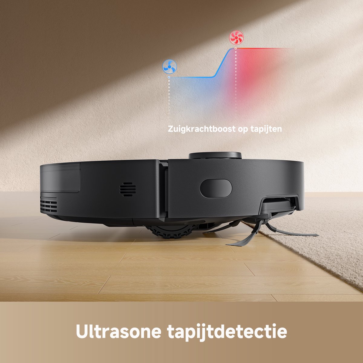 Dreame D20 Pro Plus - Robotstofzuiger met Dweil en Automatisch Leegstation - 13.000 Pa Zuigkracht - Anti-haarverstrikkingstechnologie - Zwart — afbeelding 7