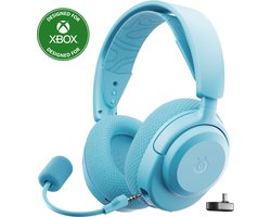 SteelSeries Arctis Nova 3X Wireless — Draadloze Gamingheadset — Aqua — Mobile App Control — 40 uur accuduur — 2.4-GHz/Bluetooth — Afneembare microfoon — Xbox, PC, PS5, Switch, mobiel