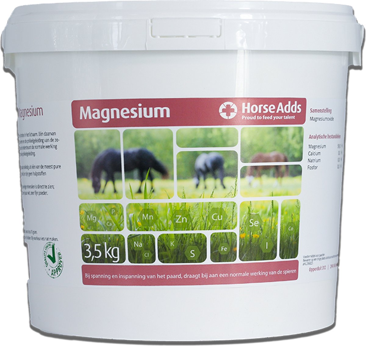 Magnesium 3,5 kg - Horse Adds Paardensupplementen