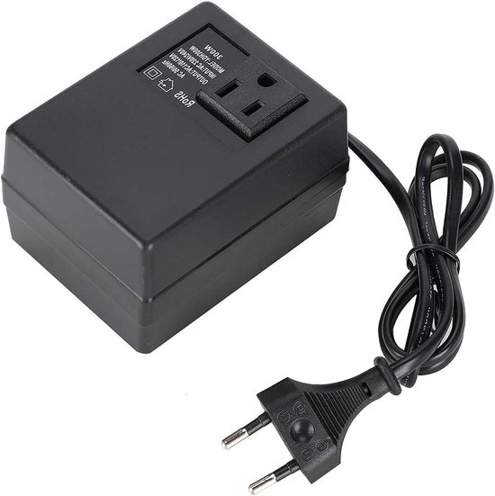 EU-stekkeradapter, 300W zwarte transformator spanningsomvormer AC 220V naar 110V reisstekkeradapter EU-stekkeradapter, 300W zwarte transformator spanningsomvormer AC 220V naar 110V reisstekkeradapter