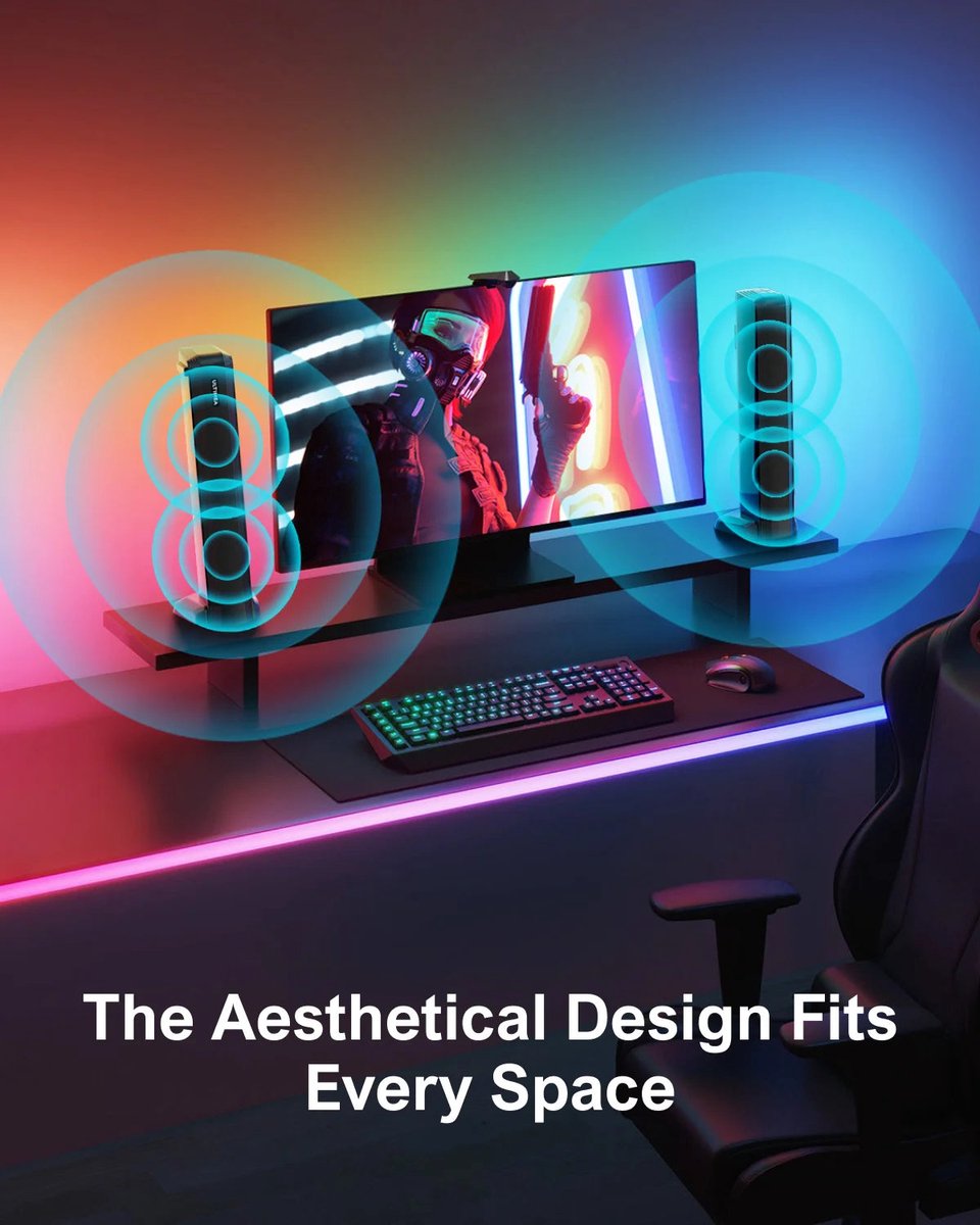 Soundbar 4.1ch 2-in-1 met Bluetooth 5.3 - 200 W - Zwart - afbeelding 2