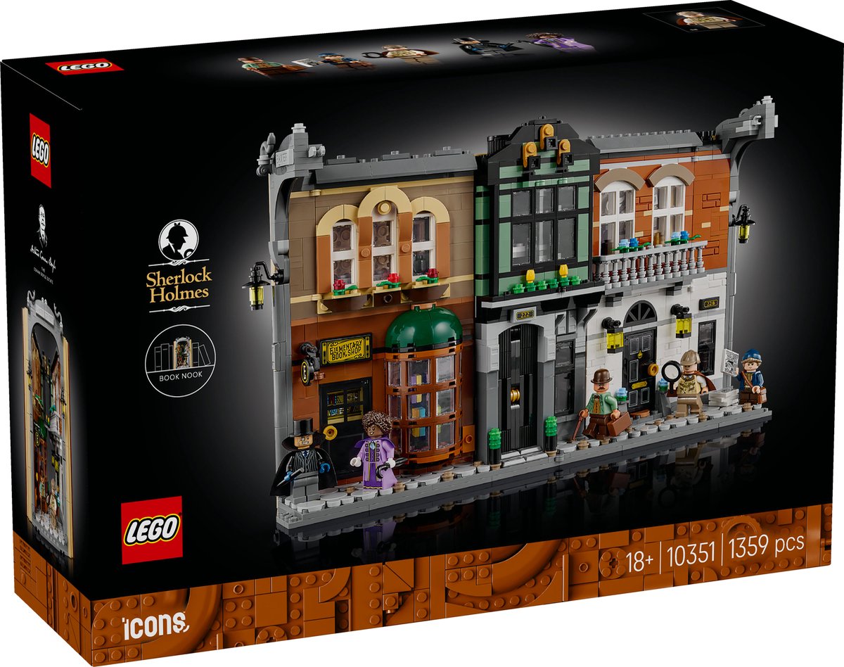 LEGO® Icons Boekensteun: Sherlock Holmes, Bouwset - 10351 — afbeelding 12