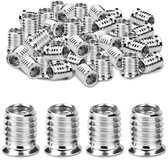 20 Stuks M8 X 15 Mm Inschroefmoeren – Verzinkt Koolstofstaal – Schroefdraadhulzen Voor Hout – Voor Meubelmontage – Sterke Grip, Roestbestendig