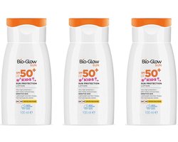 BioGlow 3 x Zonnebrand lotion Kids SPF 50 - 100ml - gevoelige huid