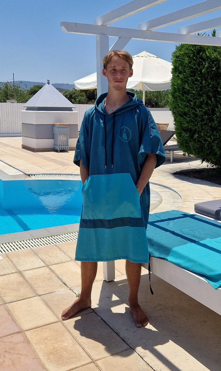 Wave Hawaii FastLite Poncho One, DryTec L - XL WH4057 Multikleur 105 x 80 cm