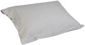 Yumeko kussensloop flanel lichtgrijs 60x70 - Biologisch & ecologisch - 1 stuk