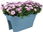 Elho Corsica Flower Bridge 60 - Bloempot - Vintage Blauw - Buiten & Balkon  - L 29.6 x W 58 x H 24 cm