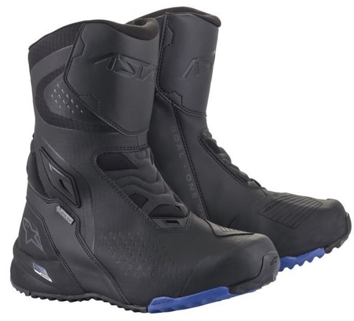 Alpinestars Rt-8 Gore-Tex Schoenen Zwart Blauw - Laars