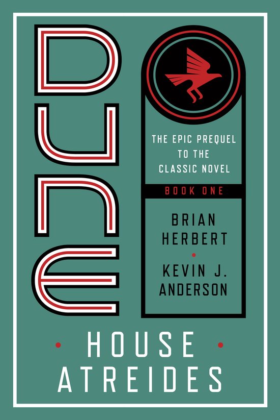 Boekomslag voor Dune: House Atreides. Het bevat de titel "DUNE" in grote, gestileerde letters.