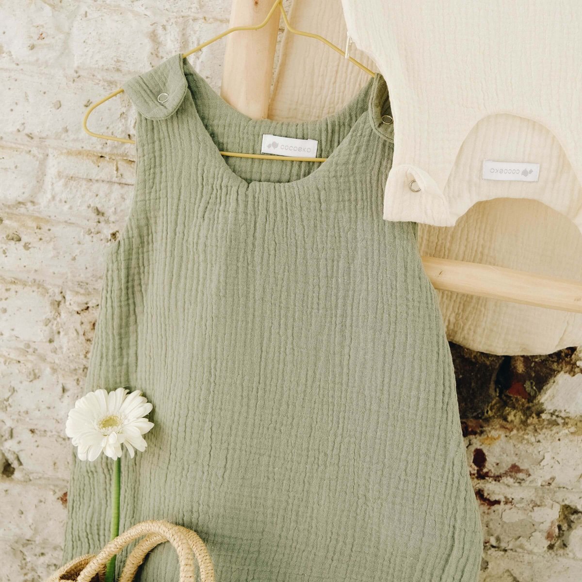 Cocoeko - Baby Slaapzak - 6-24m (90 cm) - Zomer (TOG 1.0) - Groen