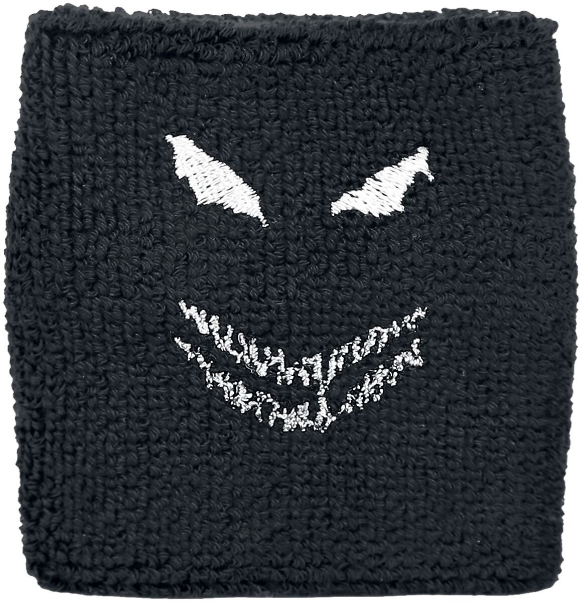 Disturbed Face - Wristband Zweetbandje zwart Katoen -