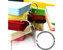 CHPN - Bladring - Klikring - 25MM - Boekenring - Metalen ring - Sleutelring- 20 stuks - Scharnierringen - Universeel - Hobbyring