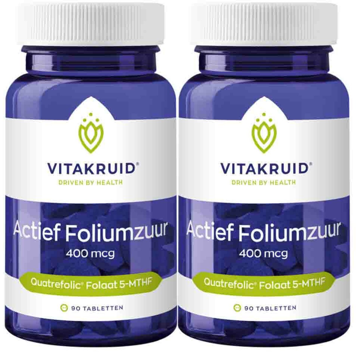 Goedkoopste 2x Vitakruid Foliumzuur 400 Mcg 90 tabletten