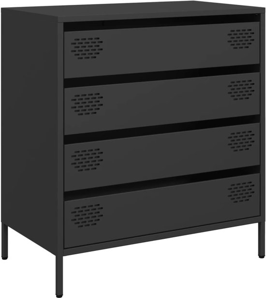 vidaXL Commode - Dressoir - Dressoir 68x39x73,5 cm koudgewalst staal ...