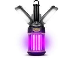 needventure® Camping Muggenlamp - Campinglamp - Kampeerlamp - Hanglamp Verlichting - Tentlamp - Draadloos en Oplaadbaar - Kampeer Lantaarn - Voor Binnen en Buiten