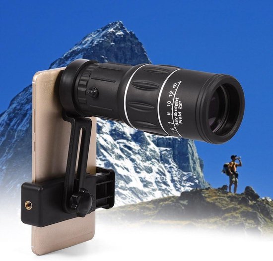 Pankoo Télescope Monoculaire 16 x 52 pour Adultes et Enfants - Prisme
