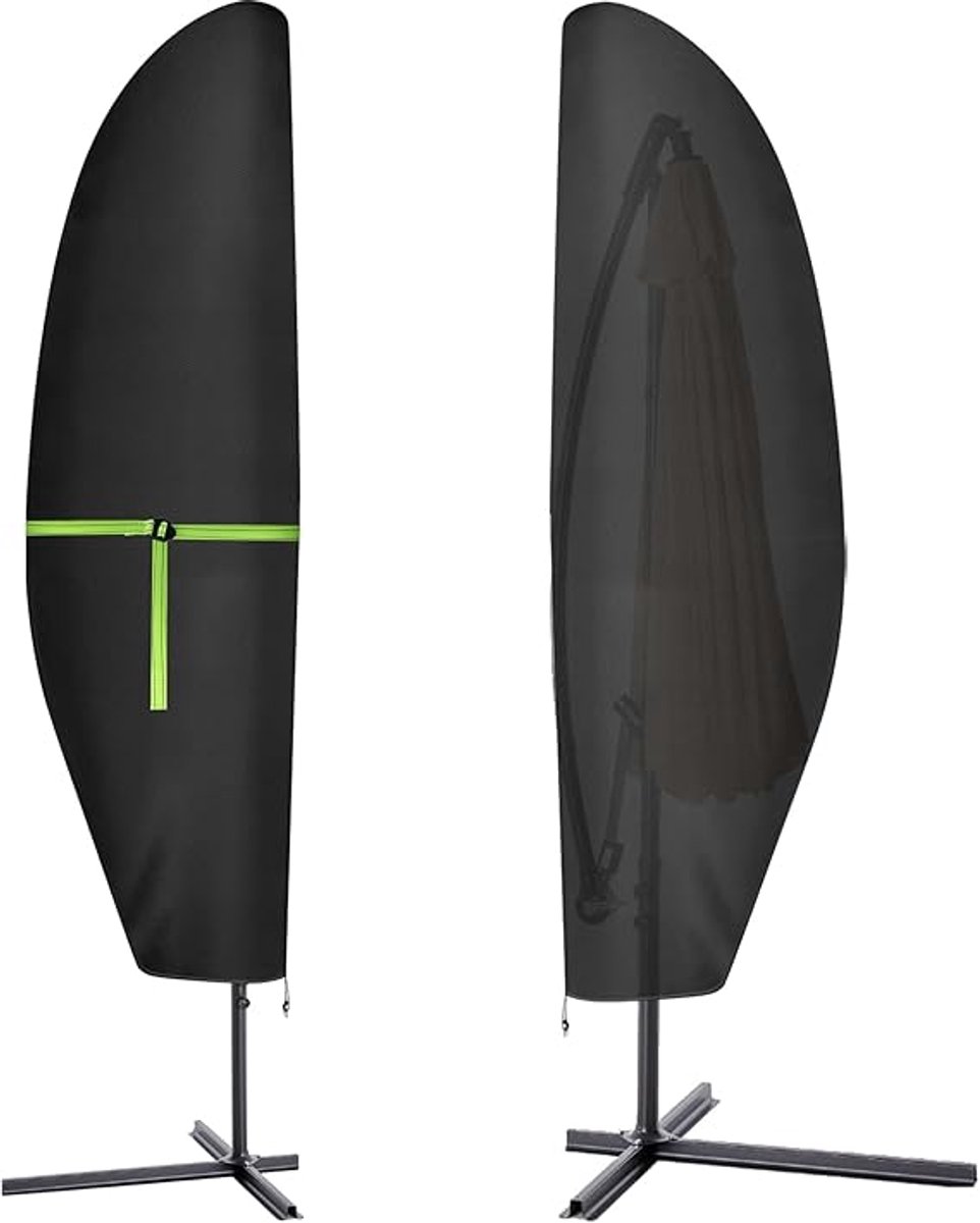 Famanu Parasolhoes, waterdicht, 265 x 30 x 70-45 cm Zwart