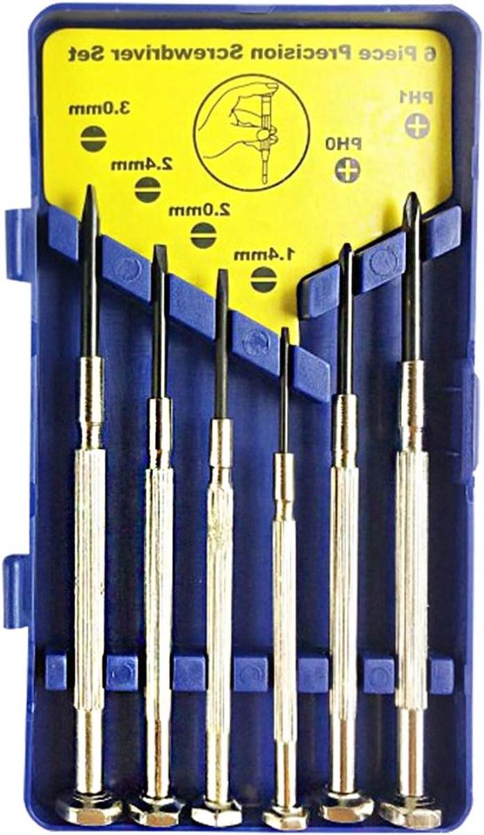 Pack Precisie Schroevendraaier Set - Kleine Kit in geval voor Reparatie