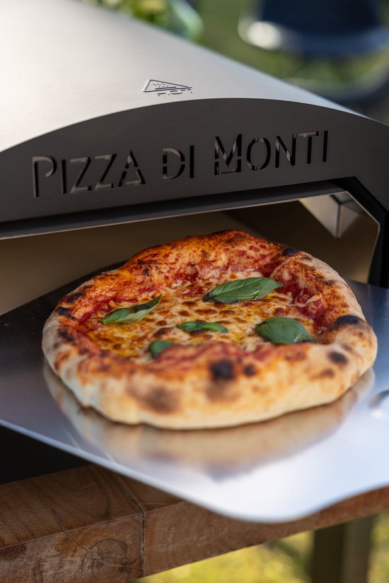 Pizza di Monti - Tavoletta - Black - Luxe Elektrische Pizzaoven - tot 400°C - Tafelmodel - Binnen & Buiten gebruik - Inclusief pizzasteen, schep, verlichting en temperatuur en doorkijk deur. — afbeelding 5