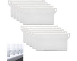 10 stuks accessoires voor verticale jaloezieën, vervangende gewichtslamellen, reserveonderdelen voor onderjaloezieën 89X49mm (wit)