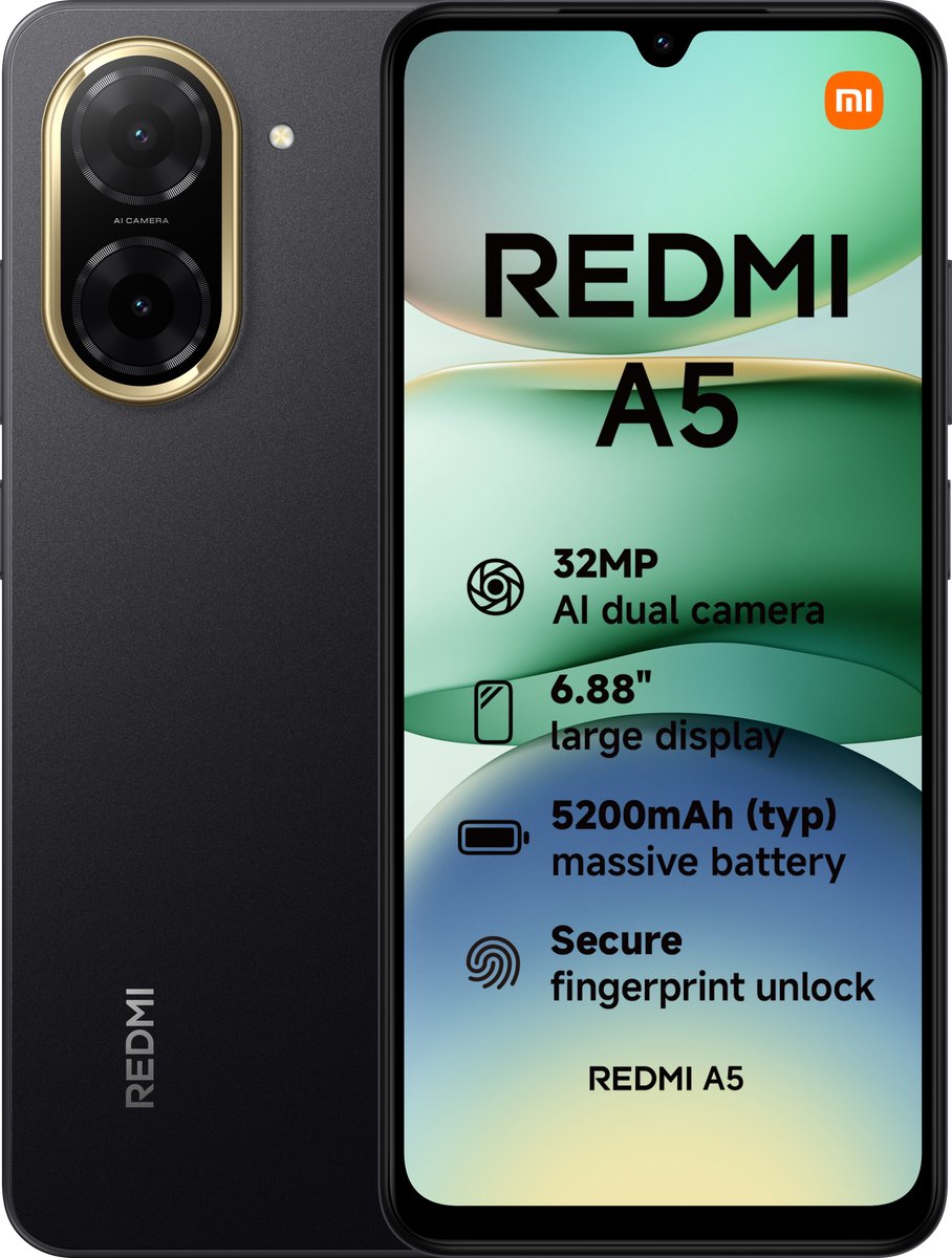 Xiaomi Redmi A5 3gb Ram 64gb Rom Zwart - 64 Gb