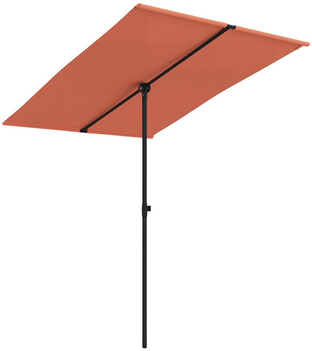 vidaXL Parasol 1 Bruin 200 x 150 cm tuinparasol