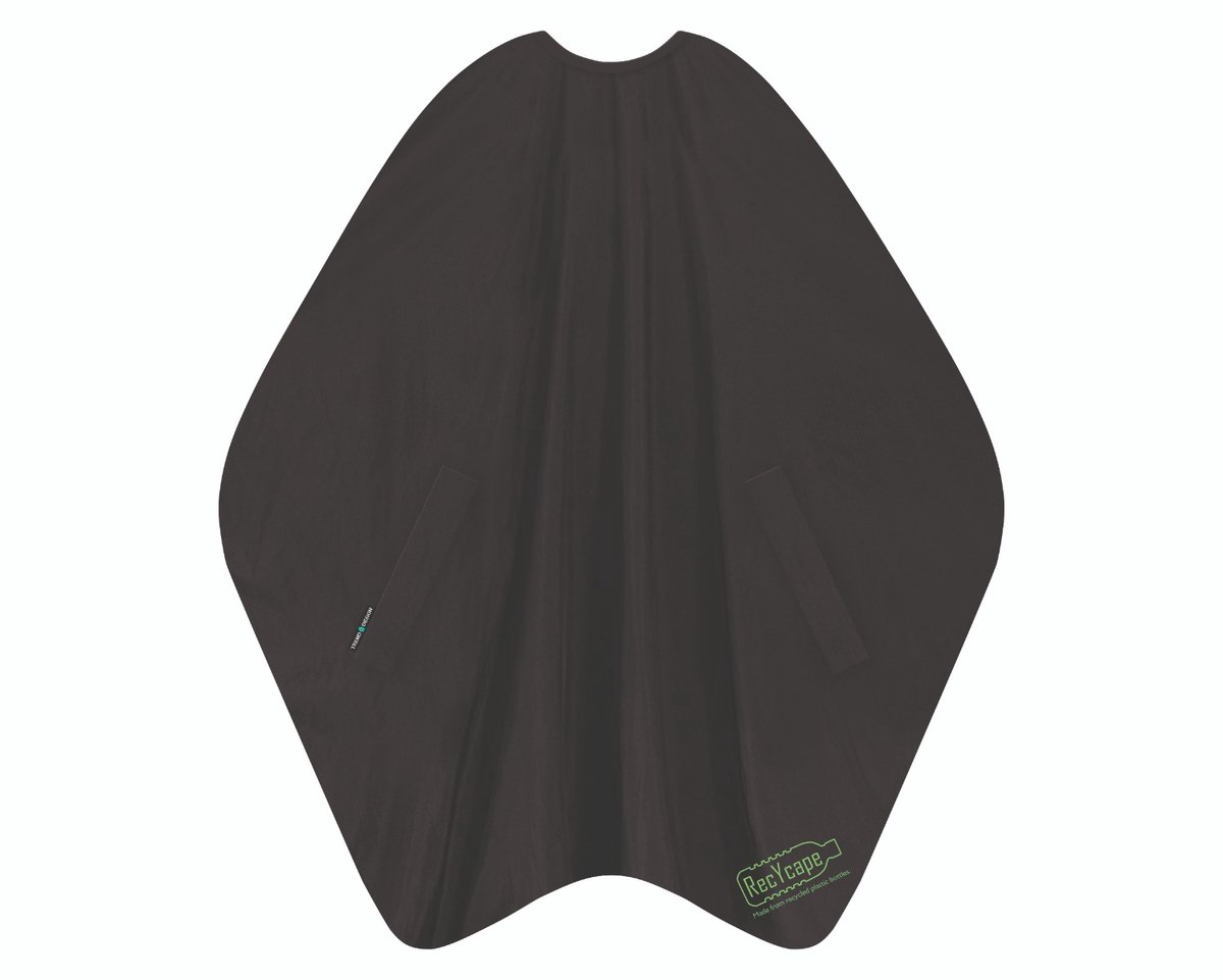 Trend-Design RecYcape Nano Kapmantel met dubbele haaksluiting Zwart 135x150cm