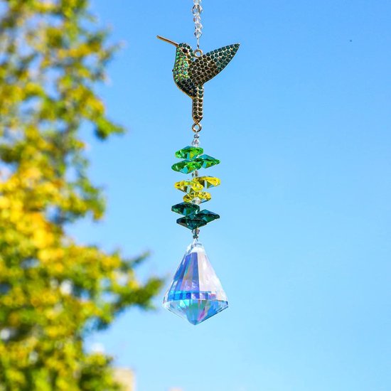 Vogels Op Een Draad Suncatcher Opknoping Panel Art... – Grandado