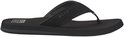 Zwarte Reef slipper met geweven band en logo.