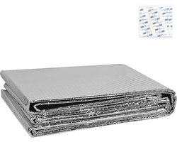 NAIZY isolerende folie 0,6x5 m thermische folie dak dubbele aluminium luchtbel folie isolerende wol isolerende folie koude bescherming film raam thermische folie thermische isolatie, koude bescherming verduistering isolerend behang