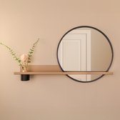 Par Bresi - Étagère murale Dimaro Beige avec miroir et diffuseur