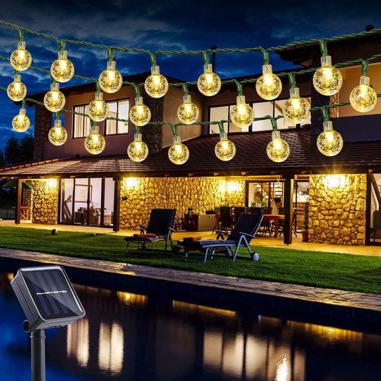 Solar lichtsnoer voor buiten 7,5 meter 25 lampjes - Zeus Solar lichtsnoer voor buiten 7,5 meter 25 lampjes - Zeus