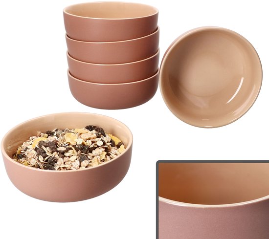 Set de 6 bols à poudre en poterie Jasper - 414530
