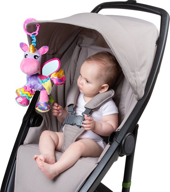 Playgro Activity Friend Stella Unicorn - Baby Speelgoed - Hangspeeltje - Kinderwagenspeeltje - Rammelaar - Kinderwagenaccessoire - Buggyaccessoire- - Educatief Speelgoed - Knuffeldier van Playgro — afbeelding 3