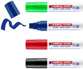 Krijtstift edding 4090 window blok 4-15mm assorti | Etui a 4 stuk