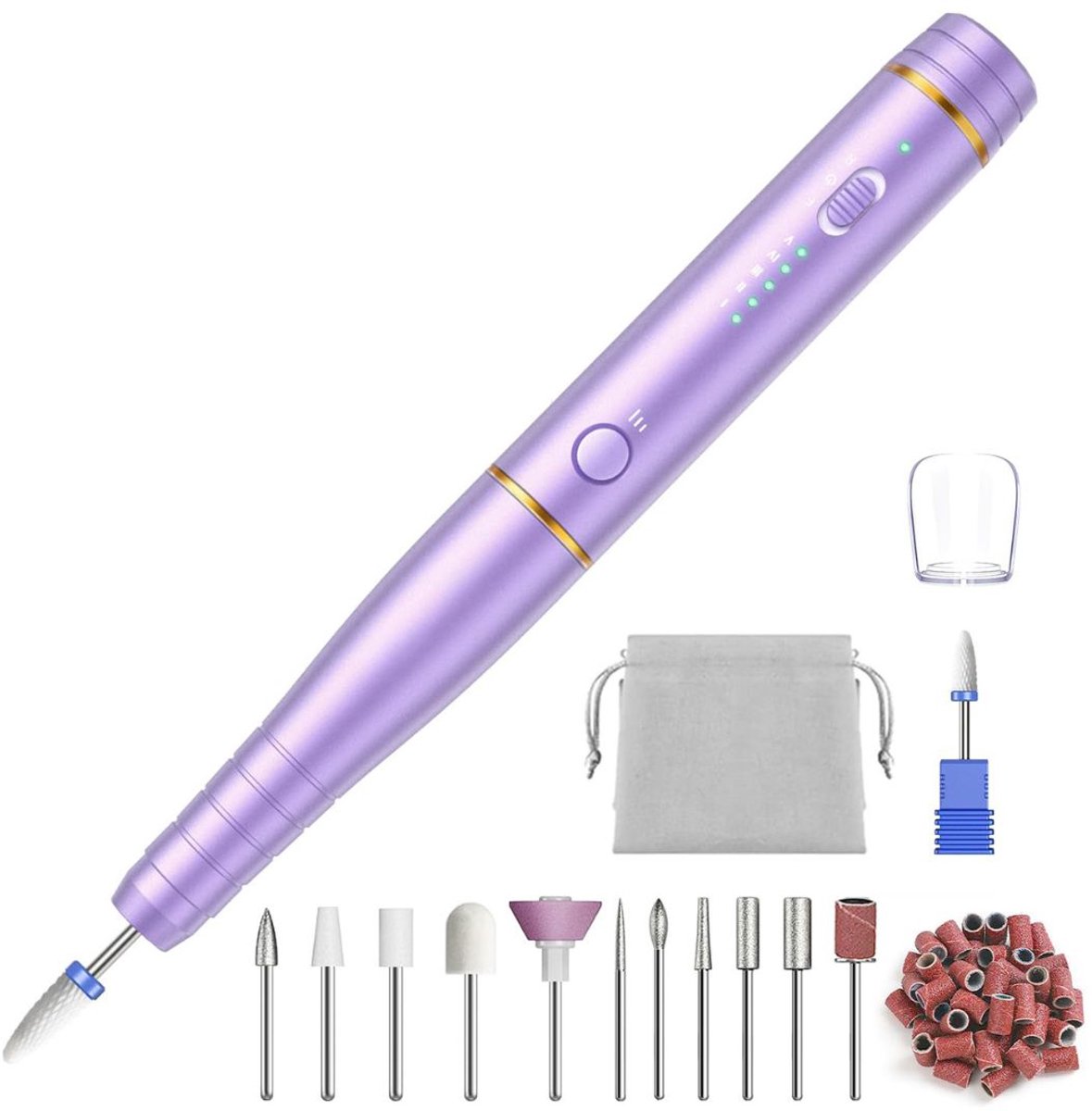 CRLYN® Elektrische Nagelvijl - Nagelfrees - Paars