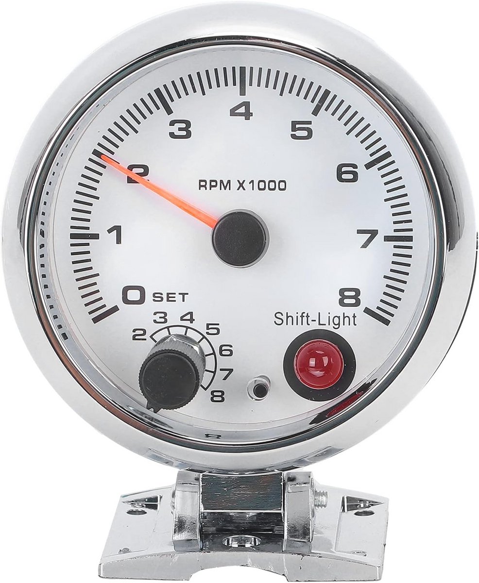 3,75 Inch Tachometer met 7 Kleuren Achtergrondverlichting voor 4/6/8 Cilinder Voertuigen