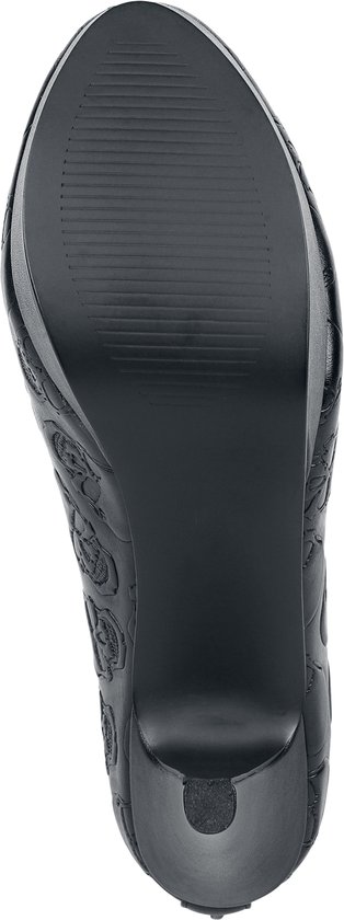 Rock Rebel by EMP Escarpins noirs à imprimé tête de mort pour femme - EU39