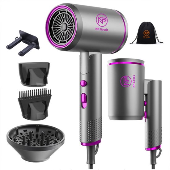 NP Goods Inklapbare Föhn - Föhn met diffuser - Reisföhn - - NP - €39,95